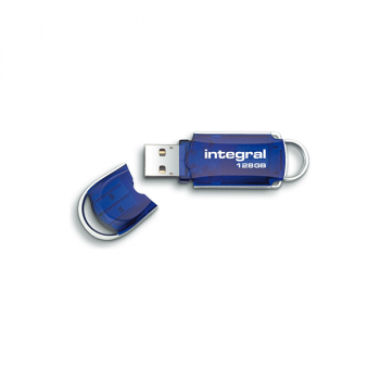 Integral USB Stick Courier 2.0 128GB, blau