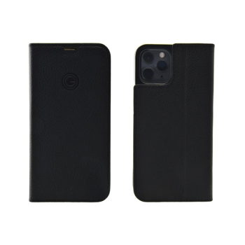 Galeli Echtleder Book Case Schutz-Hülle Marc Flip-Tasche passend für Apple iPhone 14 Pro Max, schwarz