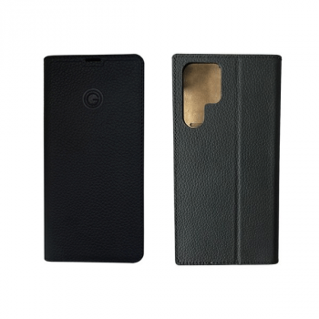Galeli Echtleder Book Case Marc für Samsung Galaxy S22 Ultra, schwarz