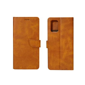 starfix Book-Wallet Schutz-Hülle für Samsung Galaxy S10 (SM-G973F), hellbraun