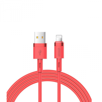 Joyroom USB Lade-/Datenkabel 2.4A USB Lightning für iPhone/iPad/Airpods 1,2 m rot (S-1224N2)