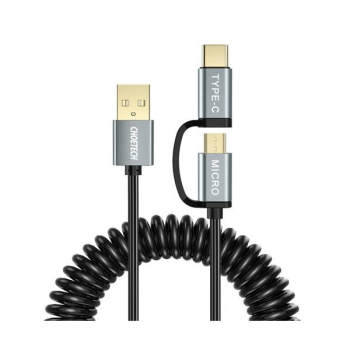 Choetech 2in1 Lade-/Datenkabel USB - USB Typ C / Micro USB 1.2m schwarz (XAC-0012-101BK)