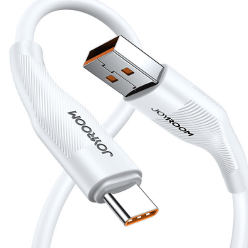Joyroom USB-Kabel zu USB Typ C für schnelles Laden / Datenübertragung 6A 1m weiß (S-1060M12)
