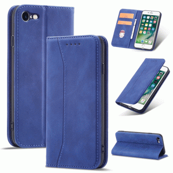 starfix Magnet Fancy Book-Wallet Schutzhülle für iPhone SE 2022/SE 2020/iPhone 8/iPhone 7, blau