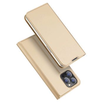 DUX DUCIS Skin Pro Flip Tasche für iPhone 14 Pro, gold
