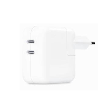 Apple Dual USB-C Power Adapter, USB-Netzteil USB-C, 35W (MW2K3ZM/A)