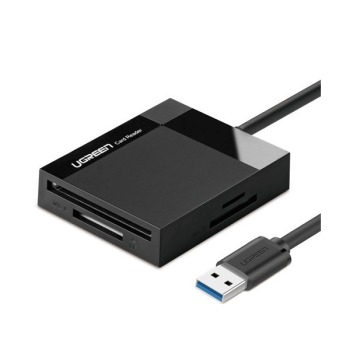 Ugreen USB 3.0 SD / Micro SD / CF / MS-Speicherkartenleser schwarz (CR125 30333)