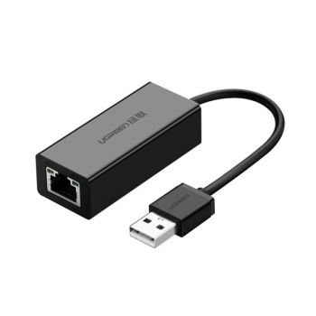 Ugreen externer Netzwerkadapter RJ45 - USB 2.0 100 Mbps Ethernet schwarz (CR110 20254)