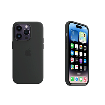 Apple Silikon Case mit MagSafe für iPhone 14 Pro Mitternacht (MPTE3ZM/A)