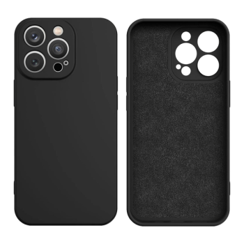 starfix Silikonhülle iPhone 14 Pro Silikonhülle mit Kamerarahmen-Schutz schwarz