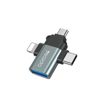 YESIDO S15 3in1 Lightning, Typ C und Micro OTG USB