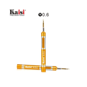 KAISI K-8117 Magnetischer Schraubendreher 0.6Y Tri ab iPhone 7 bis iPhone 15 Serie, gold (swr)