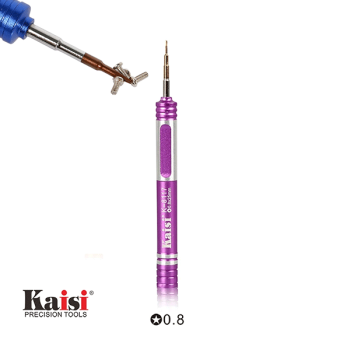 KAISI K-8117 Magnetischer Schraubendreher 0.8 Stern, lila (swr)
