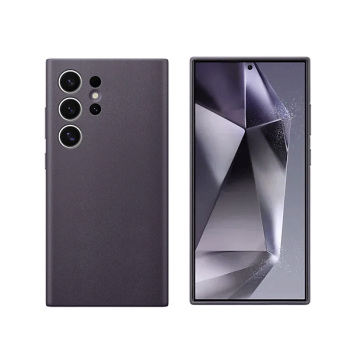 Samsung Hochuen Vegan Leather Case für Galaxy S24 Ultra dark violet (GP-FPS928HCAVW)