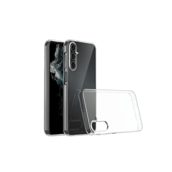 OKKES Flexi Slim Silikon-Tasche für Samsung Galaxy A15 4G/5G, transparent