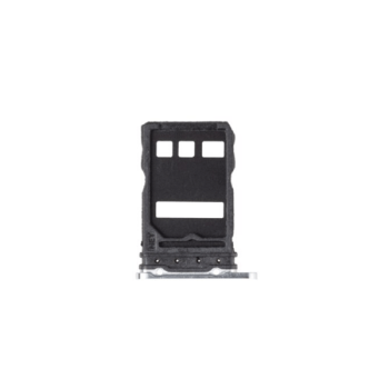 Sim + Nano Karte Halter kompatibel mit Huawei P40 Pro (ELS-NX9), silber