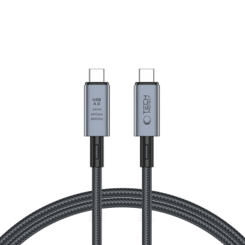 Tech-Protect UltraBoost Max USB-C 4.0 zu USB-C 4.0 PD-Kabel 240W 8K 40 Gbit/s 1 m, grau