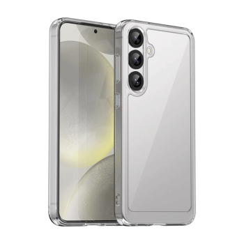 starfix Outer Space Silikon Schutz-Hülle mit Gelrahmen für Samsung Galaxy S25 PLUS, transparent