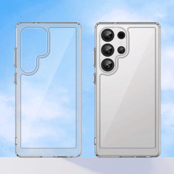 starfix Outer Space Silikon Schutz-Hülle mit Gelrahmen für Samsung Galaxy S25 ULTRA (S931B), transparent