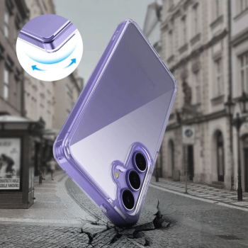 Tech-Protect Flexair Hybrid Silikon Schutz-Hülle für Samsung Galaxy S25, transparent