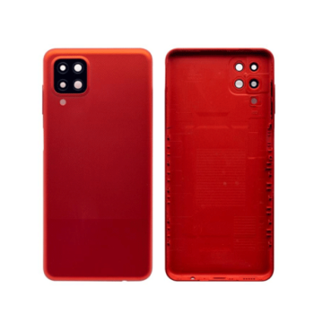 Akkudeckel inkl. Kameraglas kompatibel mit Samsung Galaxy A12 A125F, rot