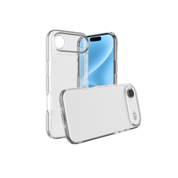 OKKES Slim Silikon-Tasche passend für Apple iPhone 17 Air,transparent