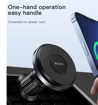 YESIDO C190 Wireless Fast charging Magsafe Halterung mit Lüftungsclip für iPhone 12 - 17 Serie