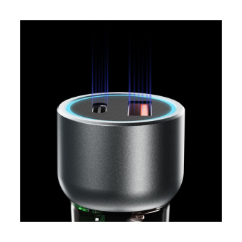 Dudao R4T 25W USB-A / USB-C KFZ-Ladegerät, grau