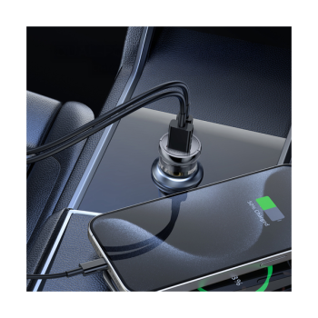 Wozinsky 65W kfz-Ladegerät USB-C PD 65W / USB-A 45W QC 3.0, schwarz
