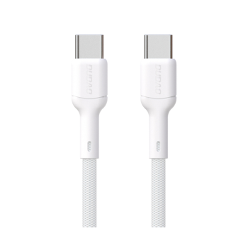 Dudao 65W USB-C zu USB-C Schnelladekabel 1m - Weiß (L9C_White 1M)