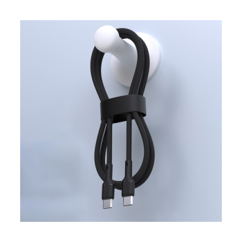 Dudao 65W USB-C zu USB-C Schnelladekabel 1m - Schwarz (L9C_Black 1M)