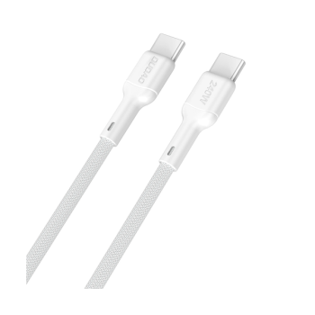 Dudao L9C Max 240W PD USB-C zu USB-C 2m Schnelladekabel, weiss (L9CMAX_White 2M)