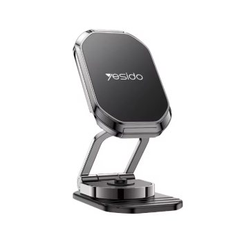 Yesido magnetisch selbstklebend faltbare  KFZ-Halterung (Armaturenbrett) dunkelgrau (C222)