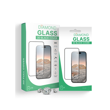 PT line Diamond Displayschutz-Glas Anti-Static für Xiaomi Redmi Note13 4G-5G/ 13R Pro/14 5G/Poco F6-Pro/PocoX6/13Pro, schwarz