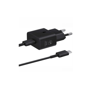 Samsung EP-T2510 Ladegerät 25W + USB-C Kabel, schwarz