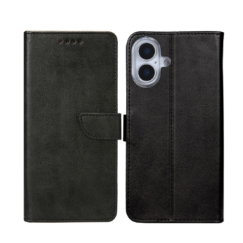 Rixus Flip Book Cover Tasche Schutz-Hülle Case passend für Apple iPhone 17, schwarz