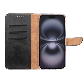 Rixus Flip Book Cover Tasche Schutz-Hülle Case passend für Apple iPhone 17, schwarz