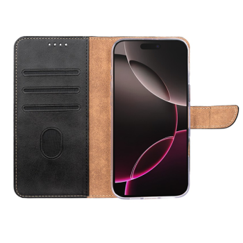 Rixus Flip Book Cover Tasche Schutz-Hülle Case passend für Apple iPhone 17 Pro Max, schwarz