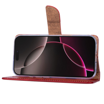 Rixus Flip Book Cover Tasche Schutz-Hülle Case passend für Apple iPhone 17 Pro, rot