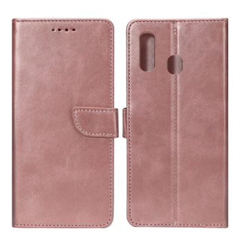 Rixus Flip-Hülle Wallet passend für Samsung Galaxy A20e (A202F) mit Standfunktion, pink