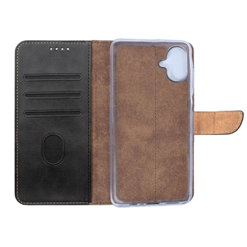 Rixus Flip-Hülle Wallet passend für Samsung Galaxy A07 (A075F) mit Standfunktion, schwarz