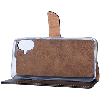 Rixus Flip-Hülle Wallet passend für Samsung Galaxy A07 (A075F) mit Standfunktion, schwarz