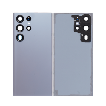 Akkudeckel mit Kameraglas kompatibel mit Samsung Galaxy S23 Ultra S918B, Graphite