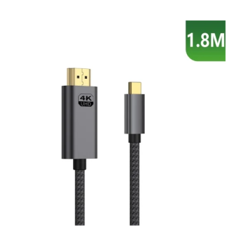 Rixus RXHU15 USB-C zu HDMI Kabel Premium 4K 1.8m, grau