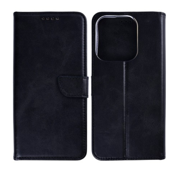 Rixus Flip Book Cover Tasche Schutz-Hülle Case passend für Xiaomi Redmi 15C, schwarz