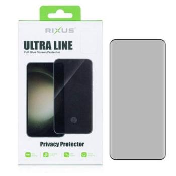 Rixus Privacy Ultra Line Displayschutz Glas für Samsung Galaxy S25 ULTRA (S938B) schwarz