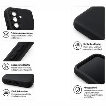 starfix AIR Silikon-Hülle passend für Samsung Galaxy A27 5G (A276B), schwarz