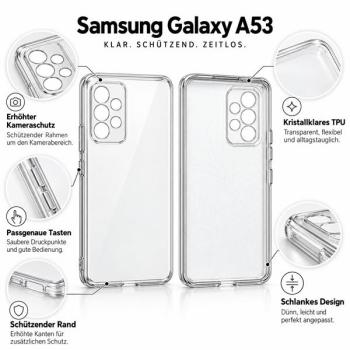 starfix Air Silikon-Hülle passend für Samsung Galaxy A53 5G, transparent