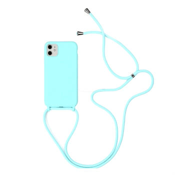 starfix "Kordon" Schnur Tasche Silikon Schutz-Hülle Cover Case S-Case für iPhone 12 / 12 Pro (6.1 Zoll), türkis