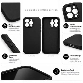 starfix Air Silikon-Hülle passend für Apple iPhone 13 Pro Max, schwarz